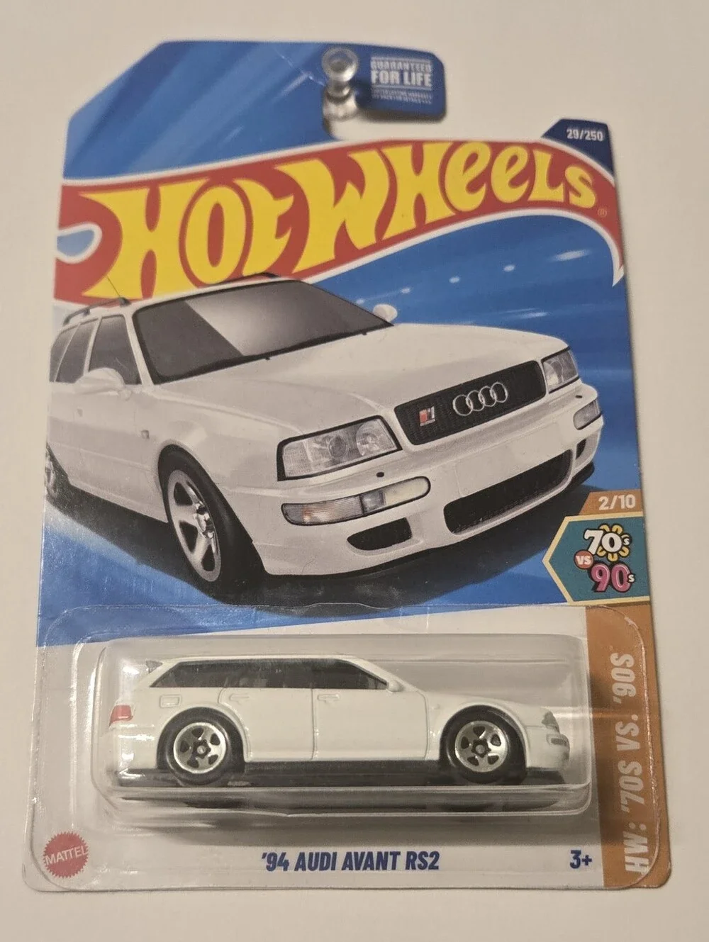 1994 Audi Avant RS2 Hot Wheels HW 70s vs 90s 2/10 White Diecast